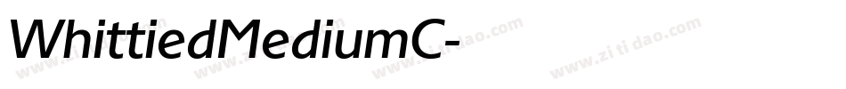 WhittiedMediumC字体转换