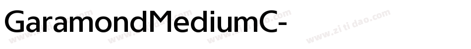 GaramondMediumC字体转换