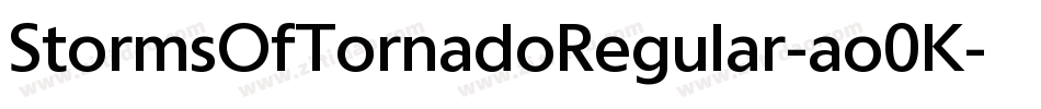 StormsOfTornadoRegular-ao0K字体转换