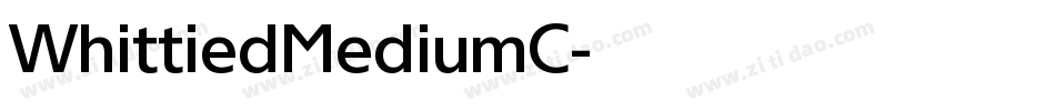 WhittiedMediumC字体转换
