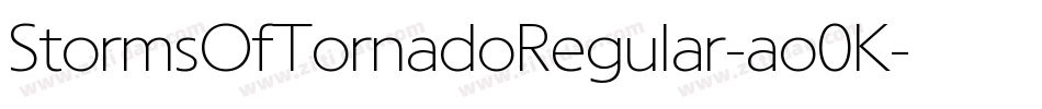 StormsOfTornadoRegular-ao0K字体转换