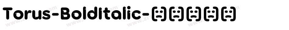 Torus-BoldItalic字体转换
