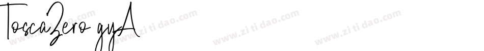 ToscaZero-gyA4字体转换