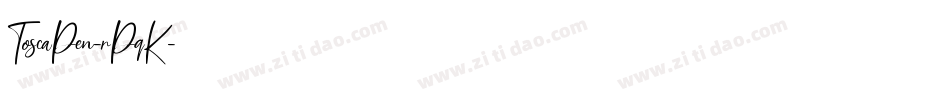 ToscaPen-rPqK字体转换