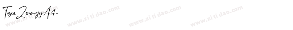 ToscaZero-gyA4字体转换