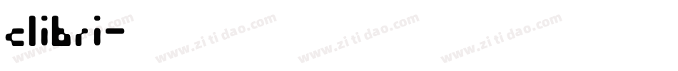 clibri字体转换