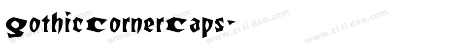 GothicCornerCaps字体转换