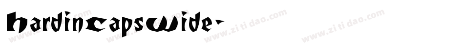 HardinCapsWide字体转换