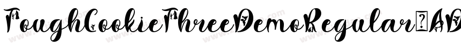 ToughCookieThreeDemoRegular-ADYA字体转换