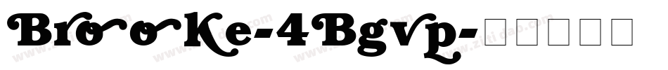 Brooke-4Bgvp字体转换