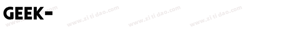 GEEK字体转换