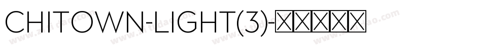ChiTown-Light(3)字体转换