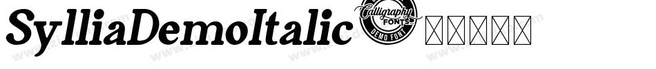 SylliaDemoItalic字体转换