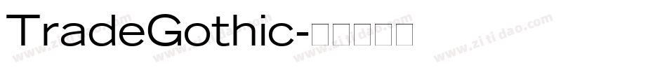 TradeGothic字体转换