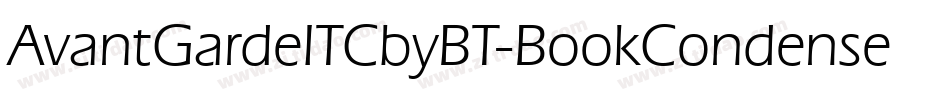 AvantGardeITCbyBT-BookCondensed字体转换