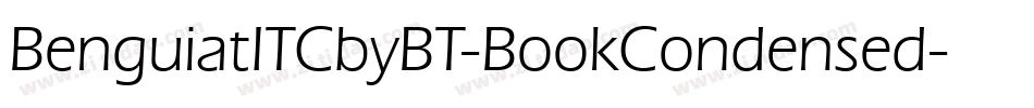 BenguiatITCbyBT-BookCondensed字体转换