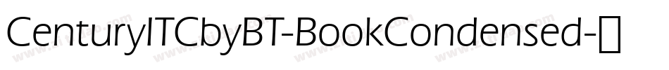 CenturyITCbyBT-BookCondensed字体转换