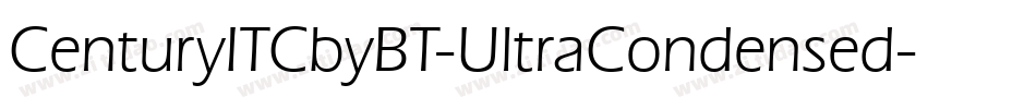 CenturyITCbyBT-UltraCondensed字体转换