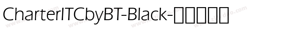 CharterITCbyBT-Black字体转换