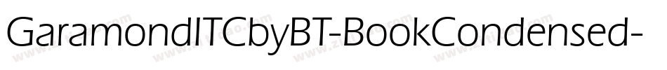 GaramondITCbyBT-BookCondensed字体转换