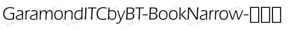 GaramondITCbyBT-BookNarrow字体转换