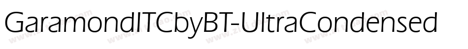 GaramondITCbyBT-UltraCondensed字体转换