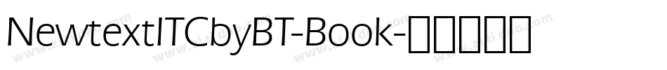 NewtextITCbyBT-Book字体转换