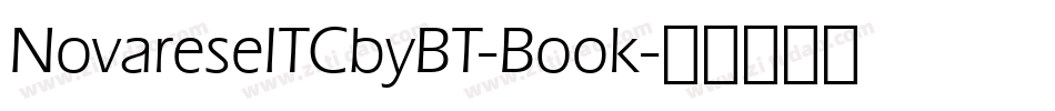 NovareseITCbyBT-Book字体转换