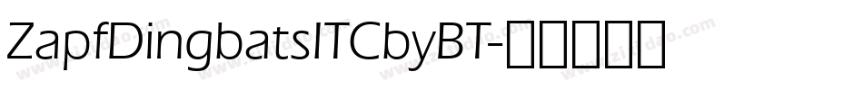 ZapfDingbatsITCbyBT字体转换