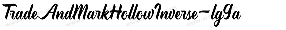 TradeAndMarkHollowInverse-lg9a0字体转换 TradeAndMarkHollowInverse-lg9a0字体转换