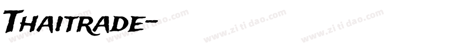 Thaitrade字体转换