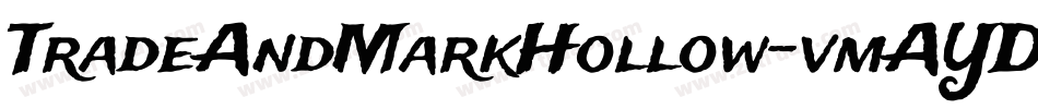 TradeAndMarkHollow-vmAYD字体转换