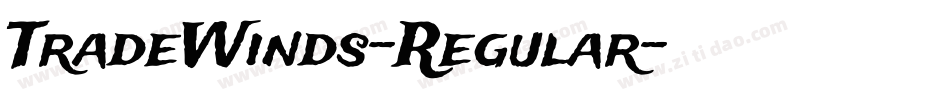 TradeWinds-Regular字体转换