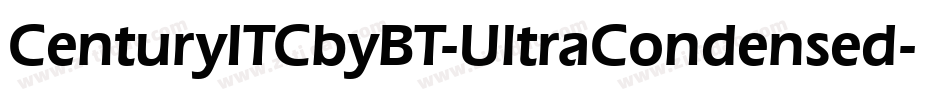CenturyITCbyBT-UltraCondensed字体转换