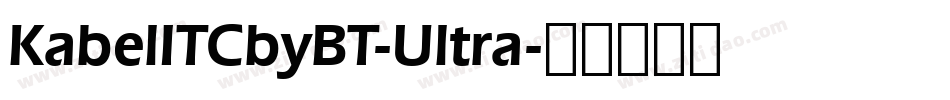 KabelITCbyBT-Ultra字体转换