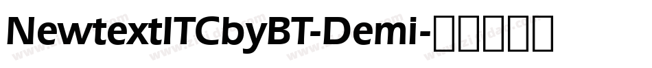 NewtextITCbyBT-Demi字体转换