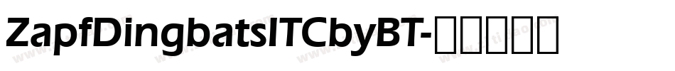 ZapfDingbatsITCbyBT字体转换