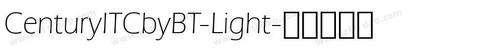 CenturyITCbyBT-Light字体转换