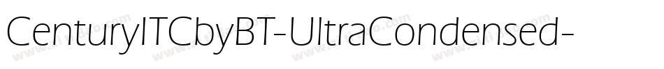 CenturyITCbyBT-UltraCondensed字体转换