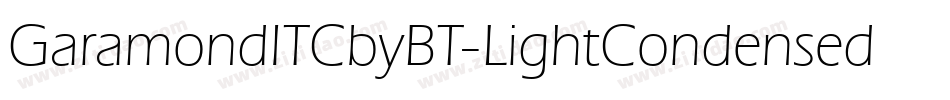 GaramondITCbyBT-LightCondensed字体转换