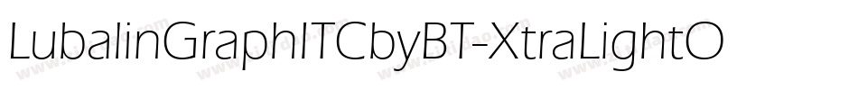 LubalinGraphITCbyBT-XtraLightOb字体转换