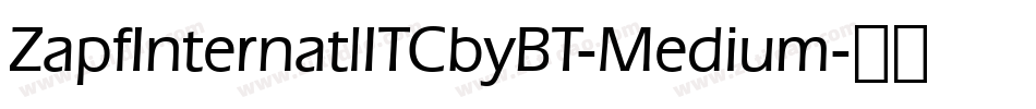 ZapfInternatlITCbyBT-Medium字体转换
