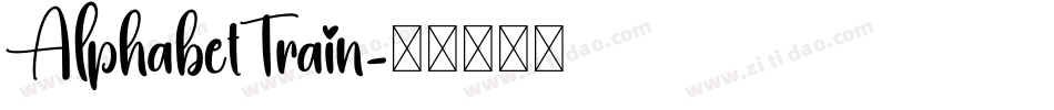 AlphabetTrain字体转换