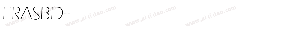 ERASBD字体转换