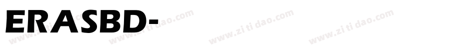 ERASBD字体转换