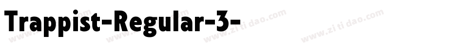 Trappist-Regular-3字体转换