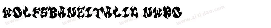 WolfsBaneItalic-nWrO字体转换