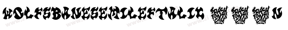 WolfsBaneSemiLeftalic-814n字体转换
