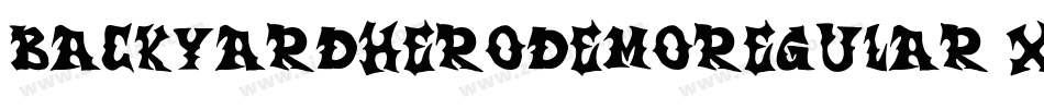 BackyardHeroDemoRegular-X8xG字体转换