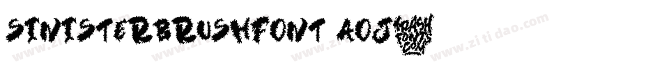 SinisterBrushFont-AOJ2字体转换